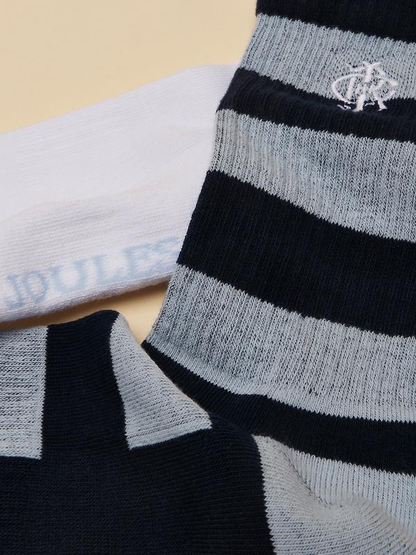 Joules Men's Volley 2 Pack Socks UK 7-12 - Blue Image 3