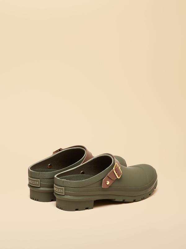 Joules Women's Elbridge Welly Clogs - Khaki Green Image 3