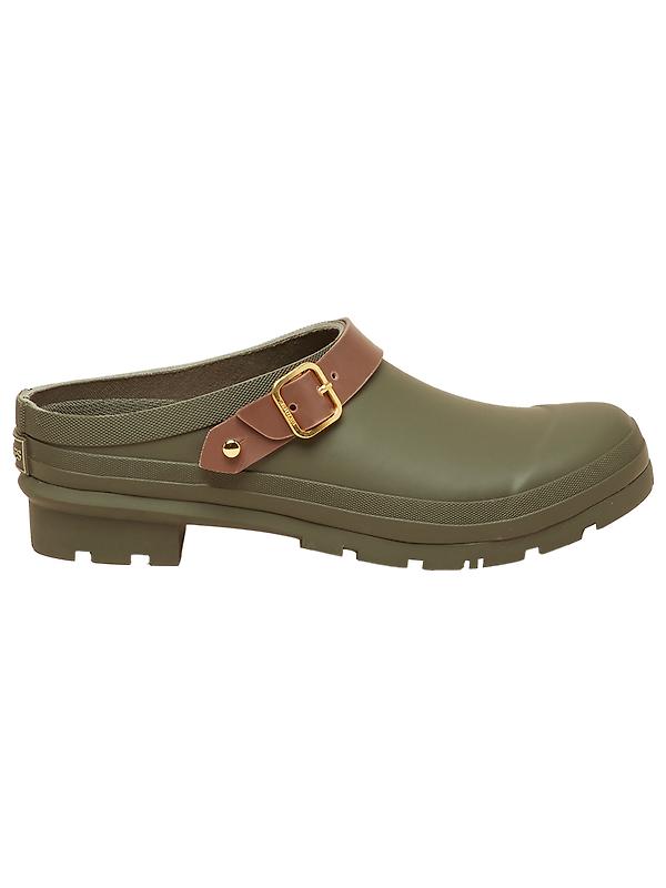 Joules Women's Elbridge Welly Clogs - Khaki Green Image 1