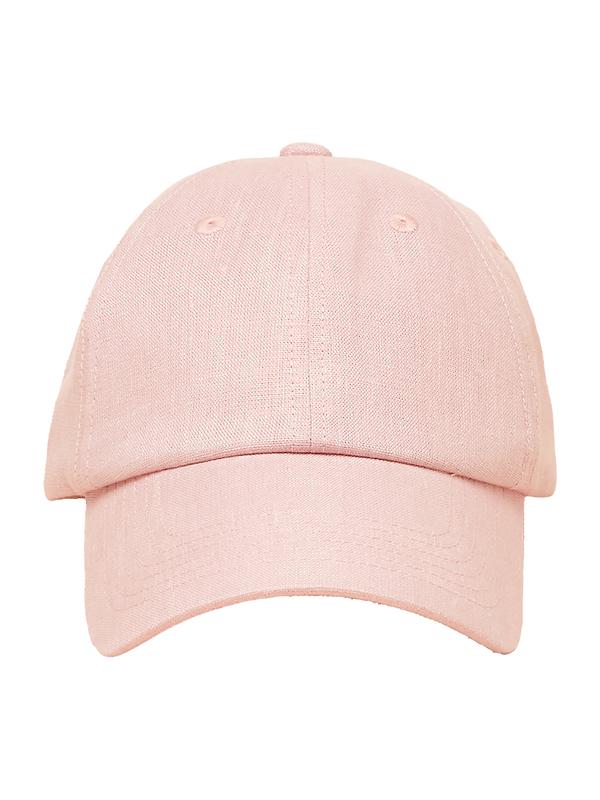 Joules Women's Daley Linen Baseball Cap - Pink Image 1