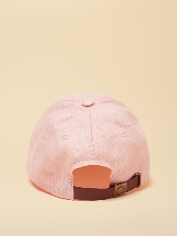 Joules Women's Daley Linen Baseball Cap - Pink Image 5