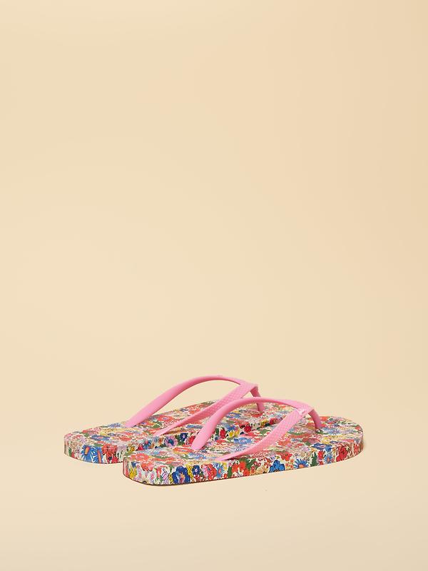 Joules Women's Sandy Printed Flip Flops - Ditsy Image 3