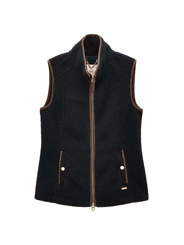 Joules Women's Borg Heritage Fleece Gilet - Navy Image 1