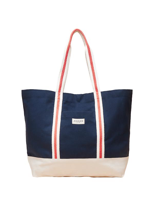 Joules Women's Promenade Canvas Tote Bag - Navy Image 1