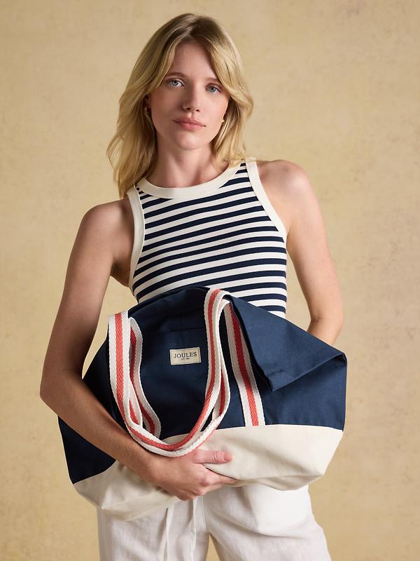 Joules Women's Promenade Canvas Tote Bag - Navy Image 4
