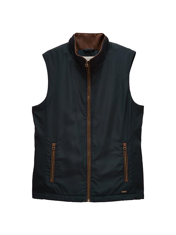 Joules Men's Farnham Padded Fleece Lined Gilet - Navy Blue Image 1