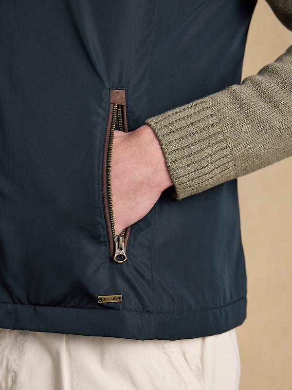 Joules Men's Farnham Padded Fleece Lined Gilet - Navy Blue Image 9