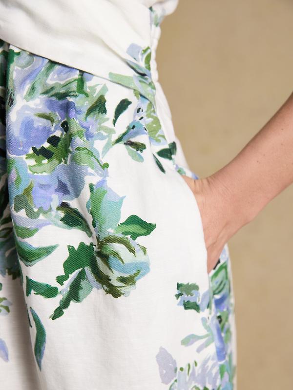 Joules Women's Marina Knot Dress - White Blue Image 5