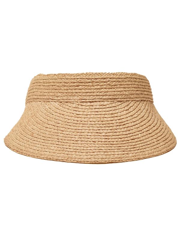 Joules Women's Sunray Straw Visor - Natural Product Image