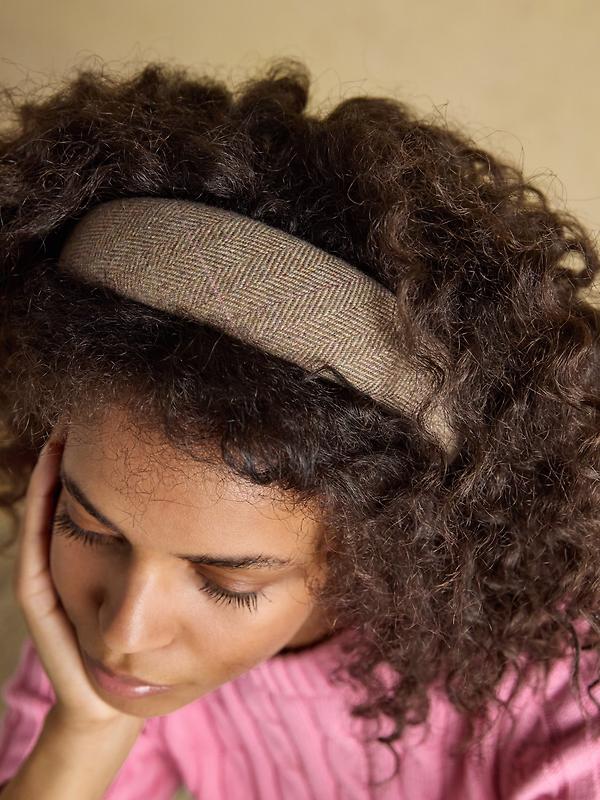 Joules Women's Tessie Tweed Headband - Neutral Image 3