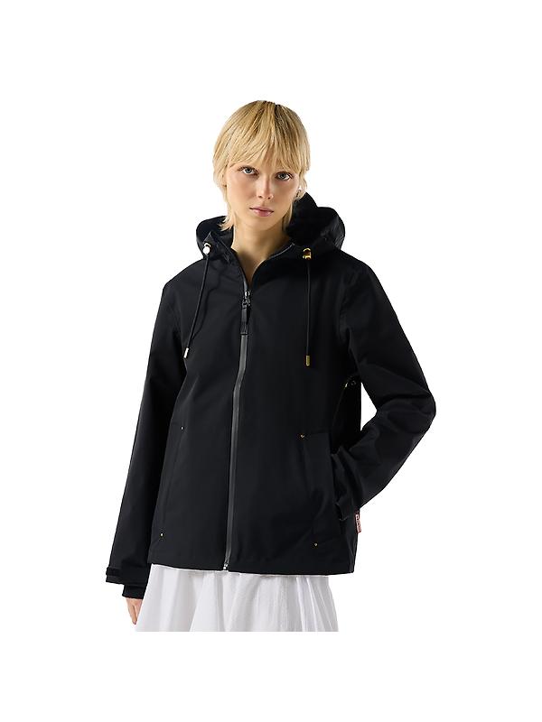 Hunter Women's Originals Lightweight Waterproof Jacket - Black Image 1