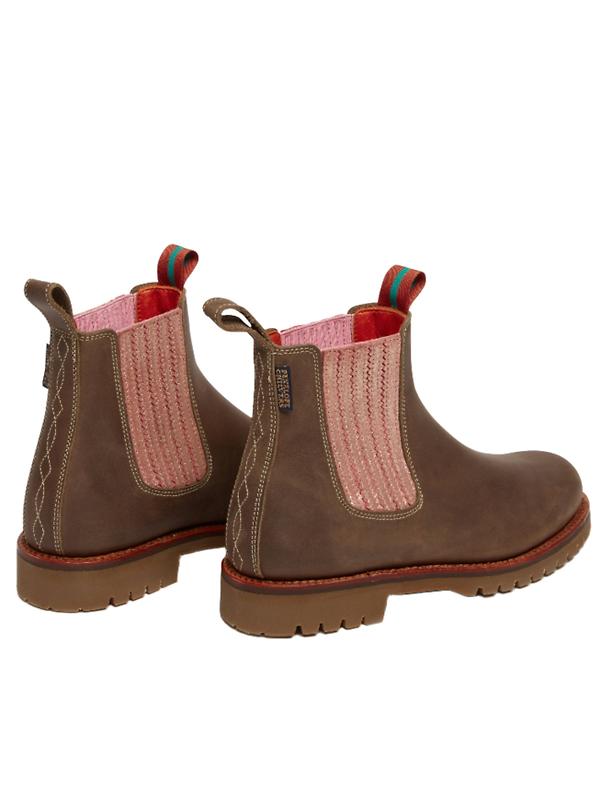Penelope Chilvers Women's Oscar Leather Boot - Khaki/Tea Rose Image 3