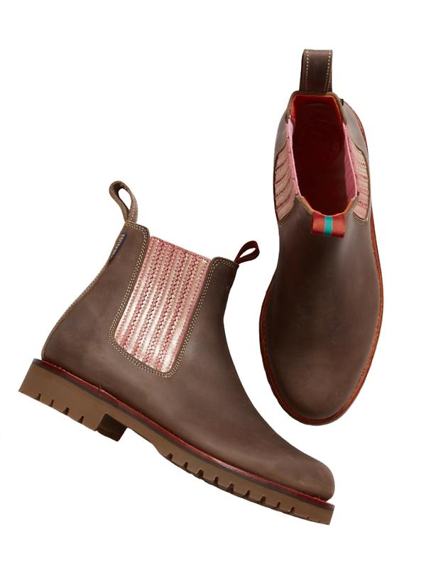 Penelope Chilvers Women's Oscar Leather Boot - Khaki/Tea Rose Image 2