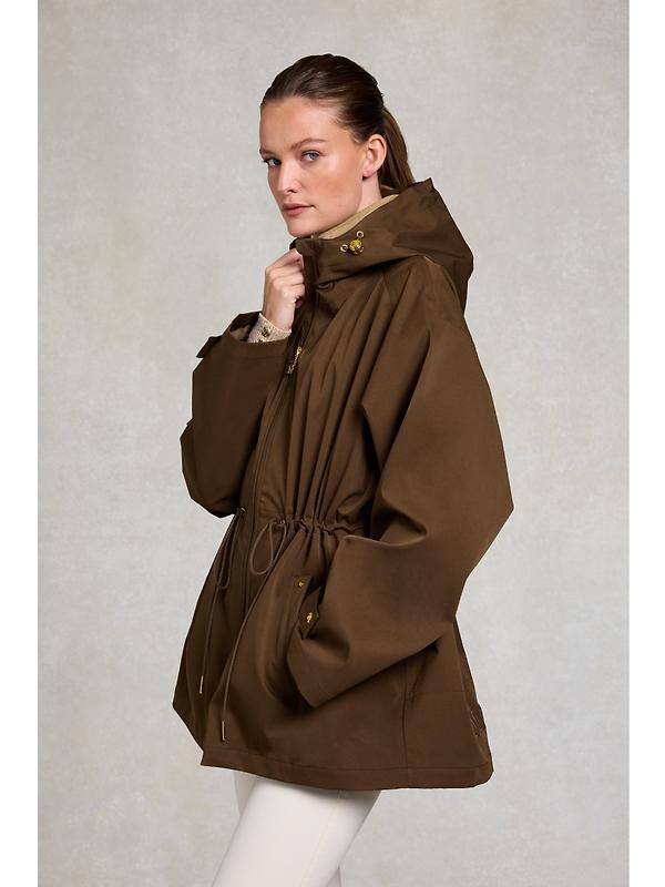 Holland Cooper Women's One-Size Lightweight Waterproof Parka - Chestnut Image 4