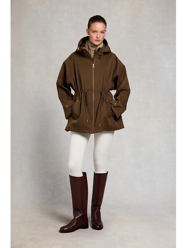 Holland Cooper Women's One-Size Lightweight Waterproof Parka - Chestnut Image 8