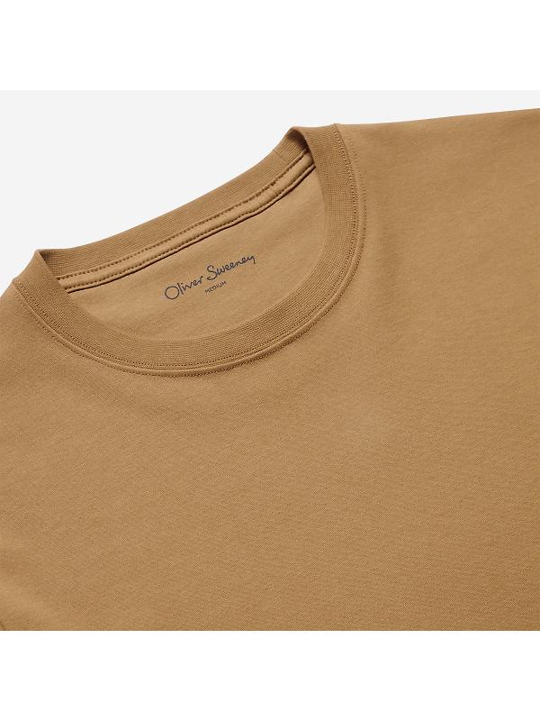 Oliver Sweeney Men's Palmela Jersey Cotton T-Shirt - Camel Image 2