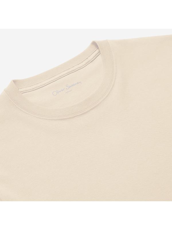 Oliver Sweeney Men's Palmela Jersey Cotton T-Shirt - Stone Image 4