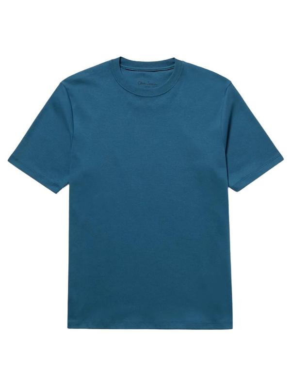 Product image of Oliver Sweeney Men's Palmela Jersey Cotton T-Shirt - Petrol