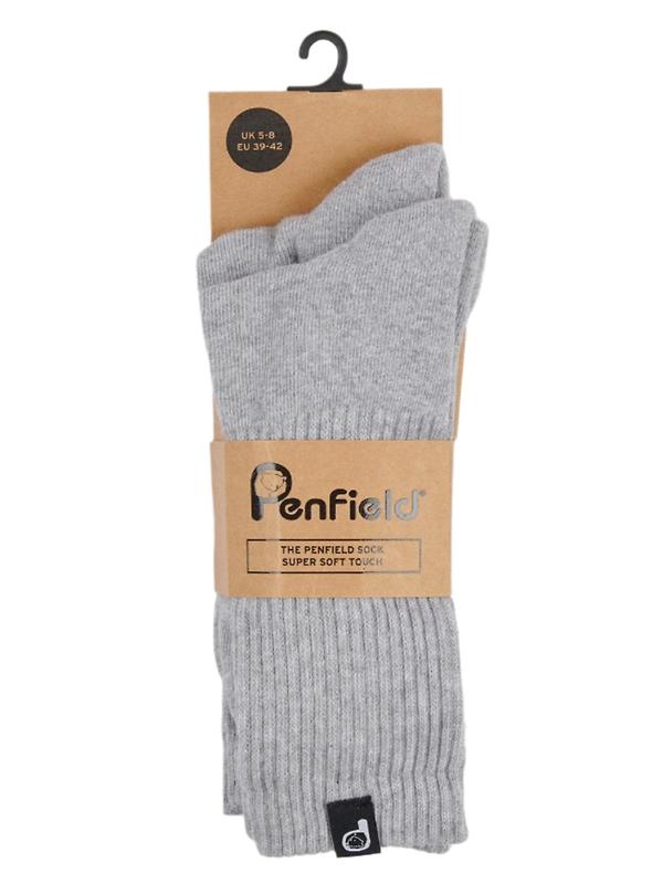 Penfield 2 Pack Socks - Vintage Grey Heather Image 3