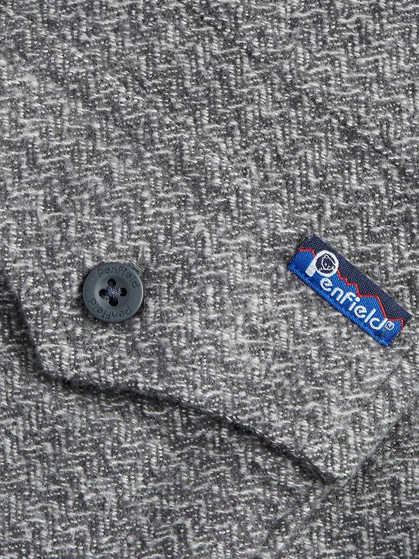 Penfield Men's Brushed Textured Overshirt - Mid Grey Heather Image 7