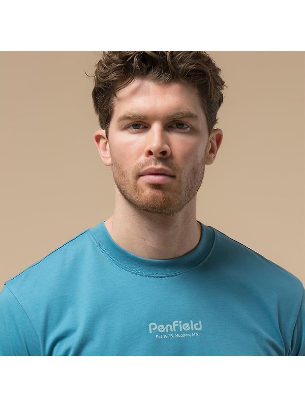 Penfield Men's Circle Landscape T-Shirt - Niagara Image 4