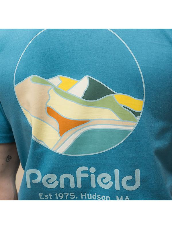 Penfield Men's Circle Landscape T-Shirt - Niagara Image 7