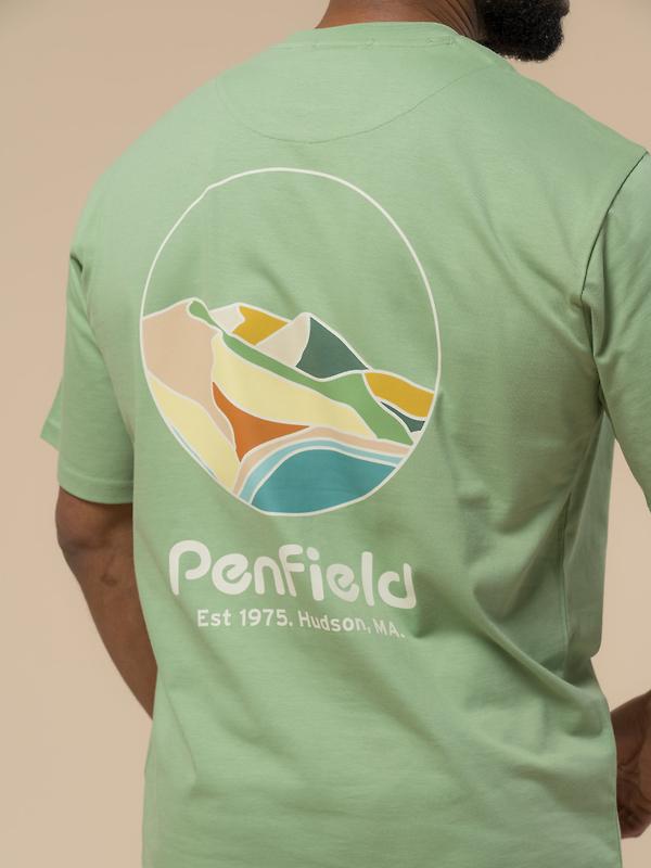 Penfield Men's Circle Landscape T-Shirt - Mistletoe Image 6