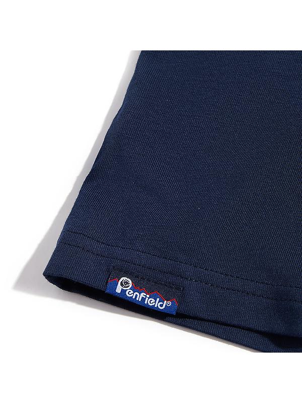 Penfield Men's Contrast Stripe Bear T-Shirt - Navy Image 10