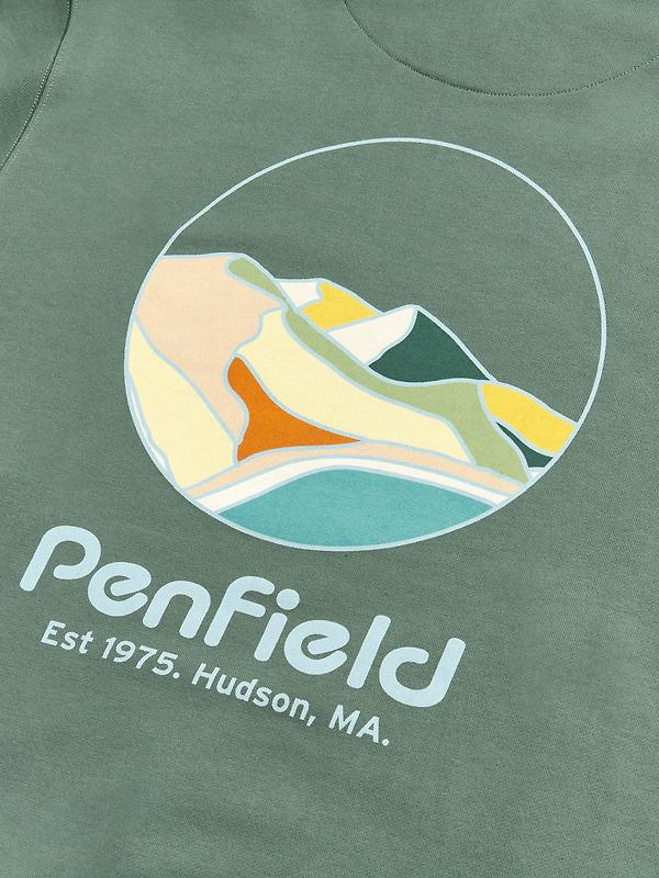 Penfield Men's Circle Landscape Hoodie - Dark Forest Image 11