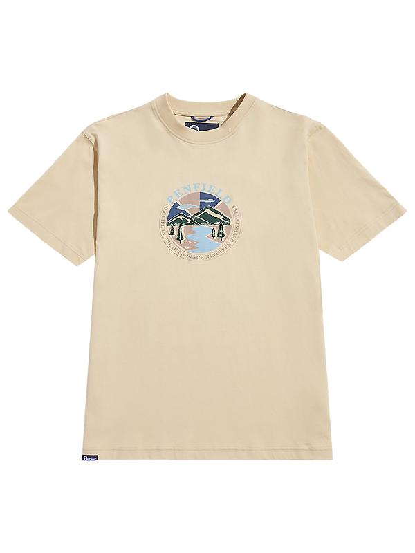 Penfield Men's Riverview S/S T-Shirt - Brown Rice Image 1