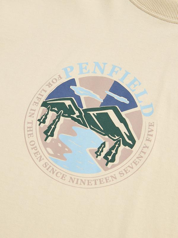 Penfield Men's Riverview S/S T-Shirt - Brown Rice Image 3