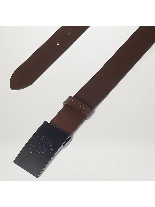 Belstaff Men's Calf Leather Phoenix Buckle Belt - Ebony Image 2