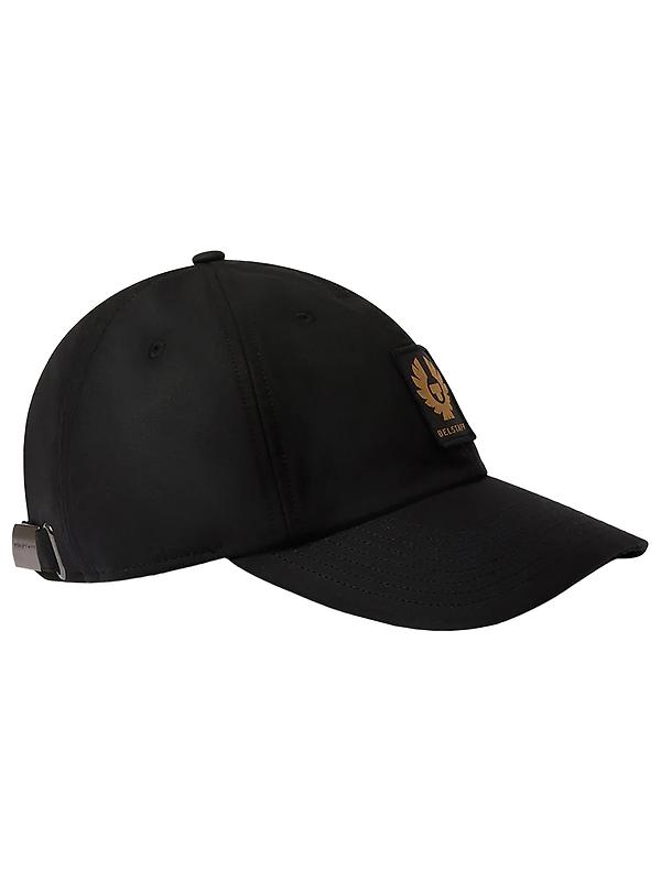 Belstaff Waxed Cotton Phoenix Patch Cap - Black Image 1