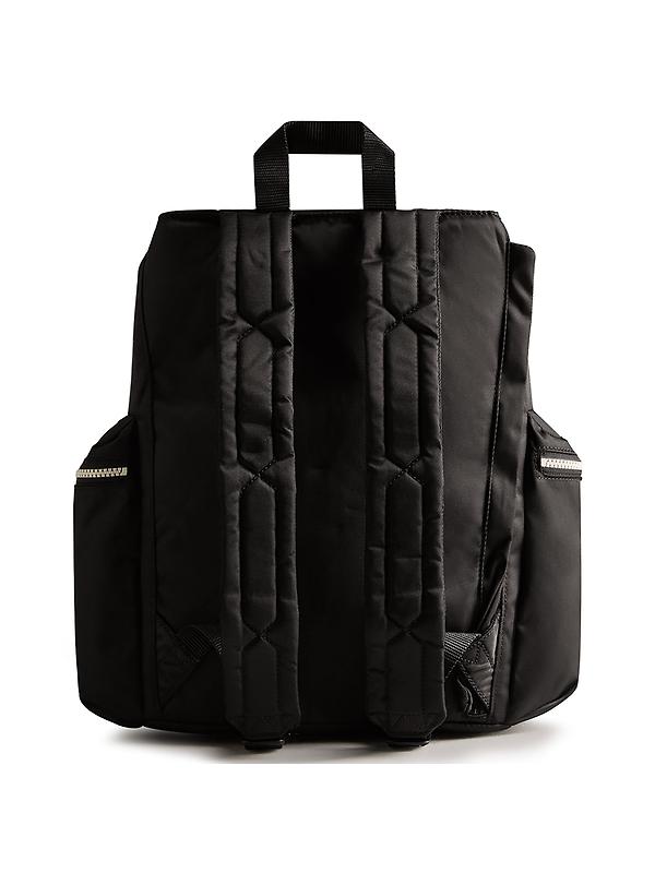Hunter Nylon Large Topclip Backpack - Black Image 2