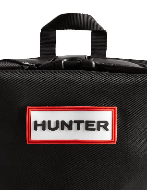 Hunter Nylon Large Topclip Backpack - Black Image 5