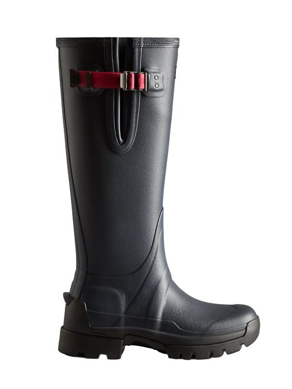 Hunter Women's Balmoral Adjustable Neoprene Wellington Boots - Navy Product Image