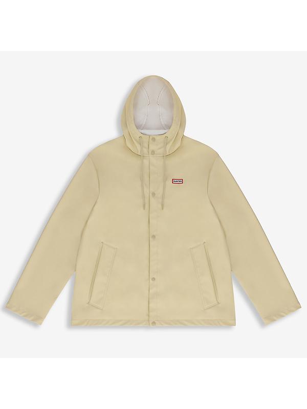 Hunter Unisex Downpour Izzy Pu Hooded Jacket - Gravel Image 6