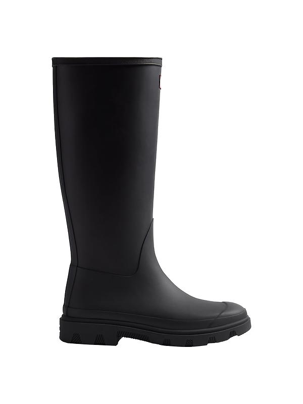 Hunter Unisex Downpour Tall Wellington Boots - Black Image 1
