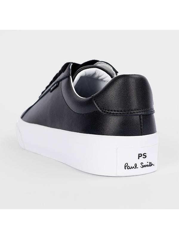 PS By Paul Smith Men's Coated Leather Amos Trainers - Black Image 3