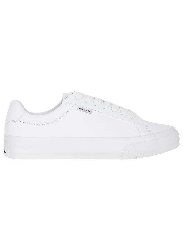 PS By Paul Smith Men's Amos Trainers - White Coated Leather Image 1