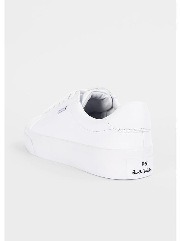 PS By Paul Smith Men's Amos Trainers - White Coated Leather Image 3