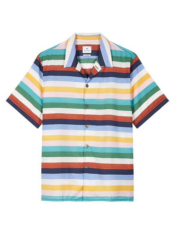 Product image of PS By Paul Smith Men's Casual Fit Stripe Shirt - Multicolour