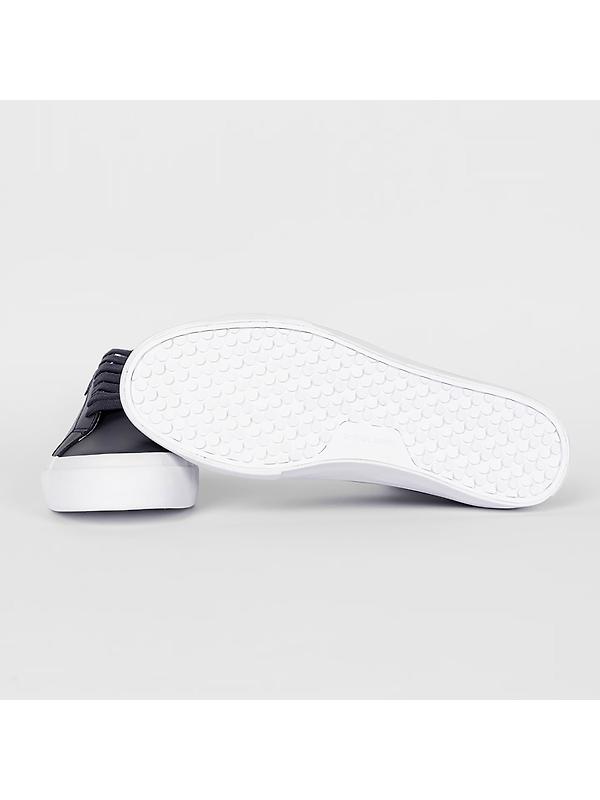 PS By Paul Smith Men's Coated Leather Amos Trainers - Dark Navy Image 2