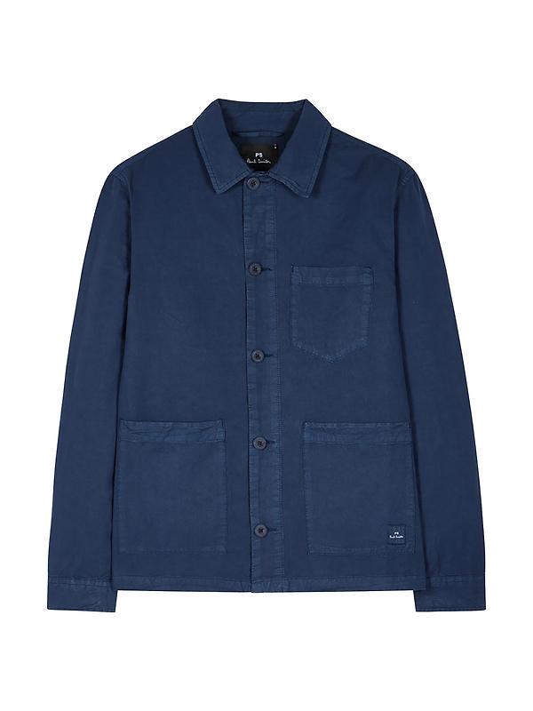 Product image of PS By Paul Smith Men's Cotton-Linen Work Jacket - Navy