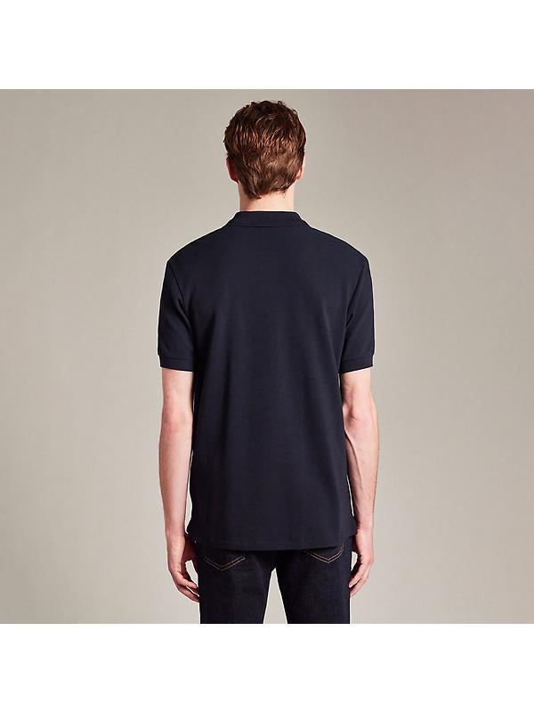 PS By Paul Smith Men's Cotton-Piqué Zebra Logo Polo Shirt - Dark Navy Image 2