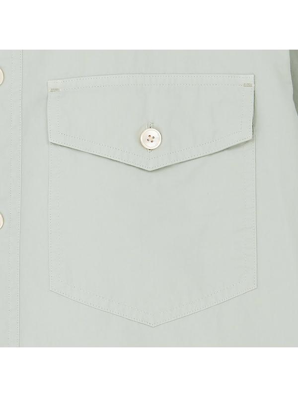 PS By Paul Smith Men's Cotton-Poplin Overshirt - Green Image 4