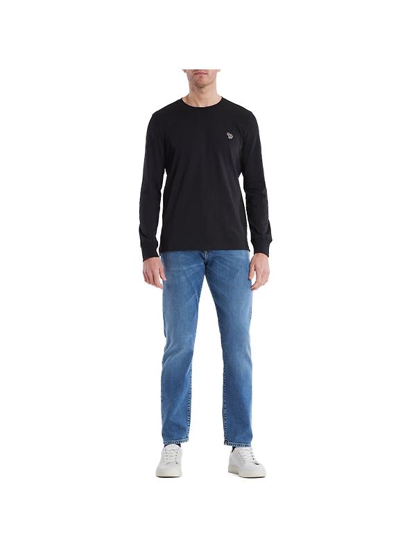 PS By Paul Smith Men's Cotton Zebra Logo Long-Sleeve T-Shirt - Black Image 3