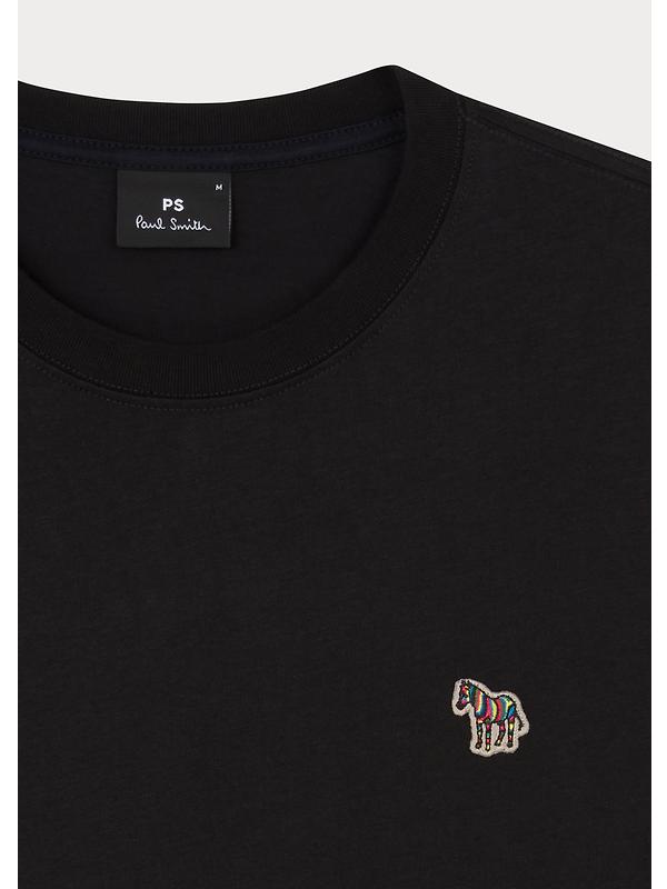 PS By Paul Smith Men's Cotton Zebra Logo Long-Sleeve T-Shirt - Black Image 5