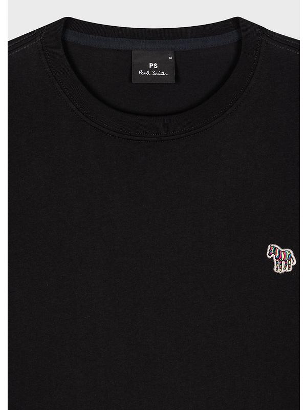 PS By Paul Smith Men's Cotton Zebra Logo Long-Sleeve T-Shirt - Black Image 6