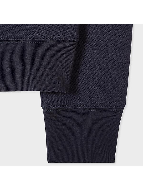 PS By Paul Smith Men's Cotton Zebra Logo Zip-Neck Sweatshirt - Navy Image 6